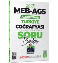 2025 MEB AGS Algoritması Türkiye Coğrafyası Soru Bankası İndeks Akademi