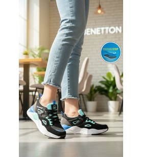 United Colors Of Benetton Gri Bağcıklı Memory Foam Unisex Spor Ayakkabı BNI-11109 G