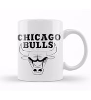 Chicago Bulls Logo Kupa Bardak Porselen