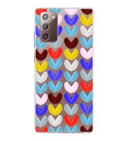 PrintiFy Samsung Galaxy Note 20 ile Uyumlu 1mm Slim Fit Water Color 1 Baskılı Şeffaf  Kılıf