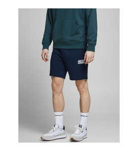Jack & Jones Erkek Penye Pamuklu  Şort 12186787 (Lacivert)