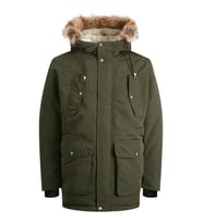 Jack Jones Tımo Büyük Beden Erkek Parka 12219158 (Haki)