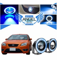 Ford Focus 2 Uyumlu, Universal Mercekli Led Angel Sis Farı, 76mm Buz Mavi Renk