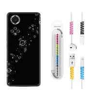 Huawei Nova Y70 Y90 Nova 9 SE  Kılıf Kablo Koruma Spiral Silikon Planet 1620