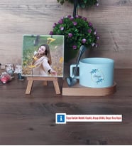 İsme Özel Doğum Günü Hediyesi Fotoğraflı Dekoratif Taş, Kupa Bardak Beyaz Hediye (Model 8)