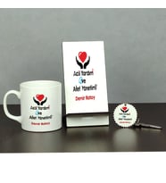 Acil Yardım ve Afet Yönetimi Üçlü Set (Kupa + Telefon Standı + Anahtarlık)