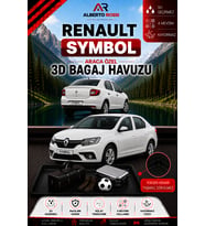 Renault Symbol 1999 - 2008 Araca Özel 3D Bagaj Havuzu