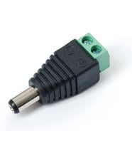 5.5mm x 2.1mm Dc Adaptör Klemens Dönüştürücü Erkek 24V 5A 2 Pin Terminal Kolay Lehimsiz Hızlı Bağlan