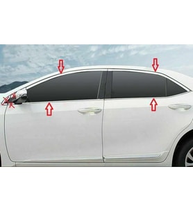 Toyota Corolla Uyumlu 2013 2018 Cam Çıtası Krom Parça