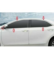 Toyota Corolla Uyumlu 2013 2018 Cam Çıtası Krom Parça