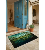 Valerine Life Kapı Önü Paspası 45x70cm Kaymaz Taban Dekoratif iç Dış Mekan Melankoli Bahçesi