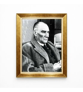 Tablore Atatürk Düşünceli Portre Lüks Çerçeveli Tablo