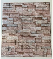 Taş Desen Yapışkanlı Silinebilir 3D Duvar Kağıdı Paneli 10 Adet (Karışık)