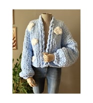 El yapımı Bulut Puffy Polar Chunky Hırka, Ceket