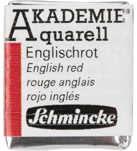 Akademie Aquarell Yarım Tablet Sulu Boya 666 English Red