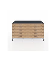Kronos Konsol 10 Çekmeceli  176x59x99 Antrasit-Antrasit/Çam