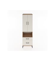 Hyperion Dolap 2 Raflı 2 Çekmeceli Tek Askılı 60x44x195 Çam-Aytaşı