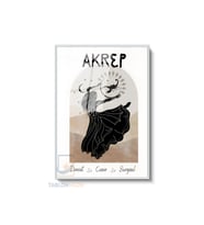 Dikey Çerçeveli Cam Akrep Burcu Tablo Modern Ev Dekoru Duvar Sanatı Ev Ofis Tablosu (Gümüş)