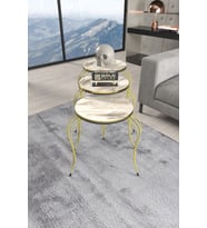 ZİGON SEHPA LÜKENS ÇİFT GOLD EFES