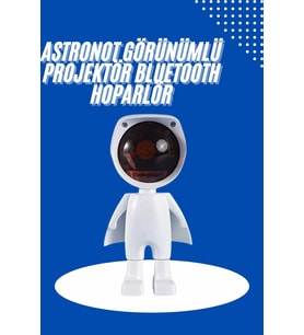 Astronot Işık Projektörü Gökkuşağı Projeksiyon Gece Lambası Hediyelik