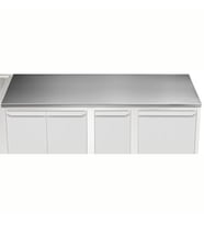 Electrolux Professional Üst Tabla, Sırtsız, 1800 Mm, 1,5 Mm Kalınlıkta Üst Tabla 18 Mm Kalınlığında Ses Sönümlendirici Malzeme Ve Ayrıca 2 Paslanmaz Kayıtla Güçlendirilmiştir - Modular Line TPLA18
