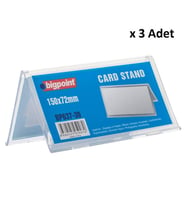 Bigpoint Kart Standı Çift Taraflı 150x72mm x 3 Adet