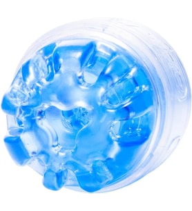 Quickshot Turbo Blue Ice Çift Taraflı ve Vajinal Mastürbatör