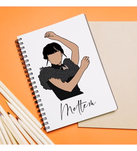 Wednesday Tasarımlı Defter Kişiye Özel