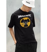 Megadeth Baskılı Unisex Oversize Müzik Grubu Tişört