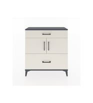 Arges Şifonyer 2 Raflı 2 Çekmeceli 2 Kapaklı 88x30x96 Antrasit-Aytaşı