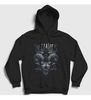 Presmono Unisex Siyah Wild In Flames Kapüşonlu Sweatshirt 85063tt
