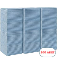 Mulpex Mikrofiber Temizlik Bezi 200 Adet - 40x40 cm, 375 GSM, Parlak Dokulu, 60 gr ±2, Yüksek Emici, İz Bırakmaz