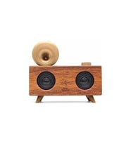 Winex Çift Hoparlörlü Gramafon Speaker Bluetooth Hoparlör Fm Radyo+Sd Kart+UsbA+3.5mm Aux Girişli
