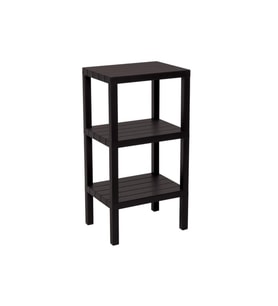 3 RAFLI SİYAH MODÜLER ÜNİTE PLASTİK 38x29x74 cm (5343)