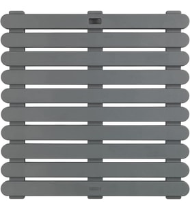 Gri, Kaymaz Duş ve Banyo Paspası 55x55 cm – Sauna ve Havuz Kullanımına Uygun