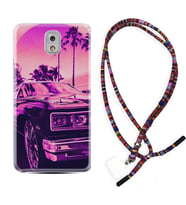 Samsung Note 3 4 5 8 9 20 Ultra 10 Lite Kılıf Boyun Asklı Rasta Silikon Mor Araba 1711