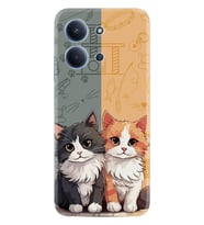 Xiaomi Redmi 15C Kılıf Boutique Baskılı Resimli İkiz Kediler Pcode -086