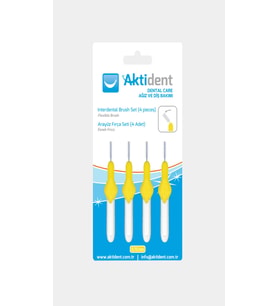 Aktident Arayüz Fırçası Sarı 3.5 Mm 4 Adet
