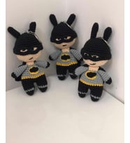 Batman Maskot Bebek Amigurumi Anahtarlık Oyuncak
