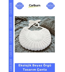 #Çanta Ekolojik Beyaz Örgü Tasarımı Moda Rahatlık Sağlayan Hafif Günlük Kullanım Çanta