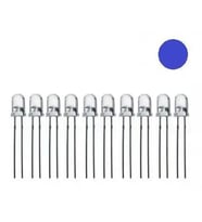 5mm Flaşörlü (Yanıp Sönen)Mavi Led Paketi - 50 Adet (Şeffaf)