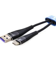 USB TYPE-C PD 5A 100 W Örgülü Hızlı Şarj ve Data Kablosu 1 Metre