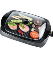 KENWOOD HG230 Siyah Cam Kapaklı Izgara Grill 1700W