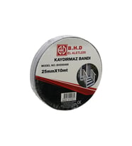 25MM X 10MT KAYDIRMAZ SİYAH BANT (5343)