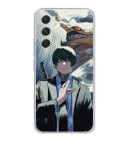 Samsung Galaxy S23 FE Uyumlu Chainsaw Man Tasarımlı Şeffaf Telefon Kılıfı