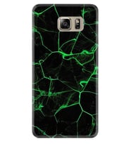 Samsung S7 Edge S20 Fe Plus Ultra S21 S22 Kılıf Desenli Silikon Yeşil Şerit Mermer 1320