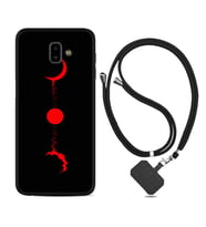 Samsung J6 Plus J7 Prime J7 Pro M20 Kılıf Boyun Askılı Silikon Red Moon 1710