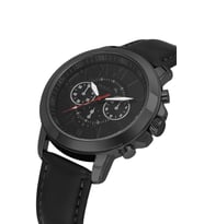 Polo Air Deri Kordon Romen Rakamlı Klasik Erkek Kol Saati Siyah Renk PL-7084E5x