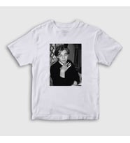 Presmono Unisex Çocuk Beyaz Young Leonardo Dicaprio T-Shirt 467877tt (Beyaz)
