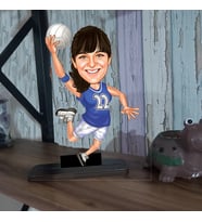 voleybolcu kız karikatür biblo